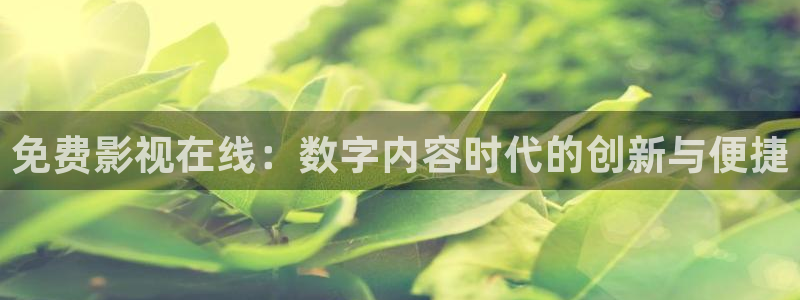 宅男被窝视频在线观看：免费影视在线：数字内容时代的创新与便捷